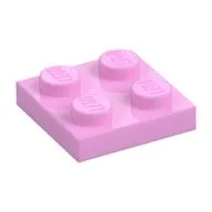 Plate 2 x 2, Bright Pink