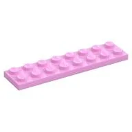 Plate 2 x 8, Bright Pink