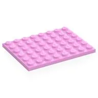 Plate 6 x 8, Bright Pink