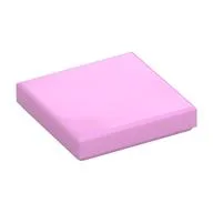 Tile 2 x 2 with Groove, Bright Pink