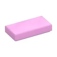 Tile 1 x 2 with Groove, Bright Pink