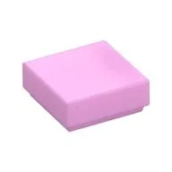 Tile 1 x 1 with Groove, Bright Pink