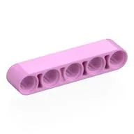 Technic Beam 1 x 5 Thick, Bright Pink