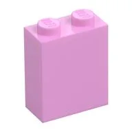 Brick 1 x 2 x 2 with Inside Stud Holder, Bright Pink