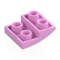 Brick Curved Inverted 2 x 2 x 2/3, Bright Pink