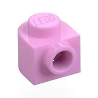 Plate Special 1 x 1 x 2/3 Half Round with Side Stud, Bright Pink