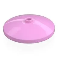 Dish 4 x 4 Inverted with Open Stud [Radar], Bright Pink