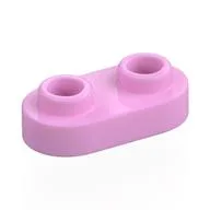 Plate Special 1 x 2 Rounded with 2 Open Studs, Bright Pink