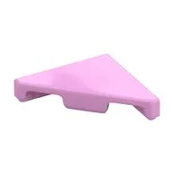 Tile 45° Cut 2 x 2 (Triangle), Bright Pink