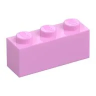Brick 1 x 3, Bright Pink