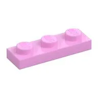 Plate 1 x 3, Bright Pink