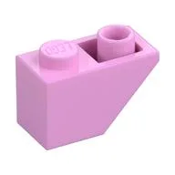 Brick Sloped Inverted 45° 2 x 1, Bright Pink