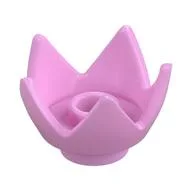 Crown / Flower / Egg Shell Half, Bright Pink