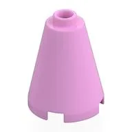 Cone 2 x 2 x 2, Open Stud, Bright Pink