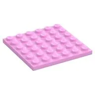 Plate 6 x 6, Bright Pink
