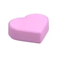 Tile 1 x 1 Heart, Bright Pink