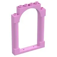 Panel 1 x 6 x 7 with 2 Columns and Arch, Bright Pink