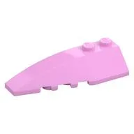 Brick Wedged, Curved 6 x 2 Left, Inner Ridges, Bright Pink
