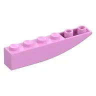 Brick Curved Inverted 6 x 1, Bright Pink