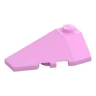 Brick Wedged, Sloped 4 x 2 Triple Left, Bright Pink