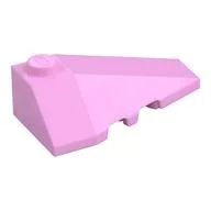 Brick Wedged, Sloped 4 x 2 Triple Right, Bright Pink