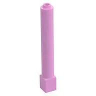 Support Round 1 x 1 x 6 Solid Pillar, Bright Pink