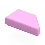 Tile 1 x 2 with Stud Notch Left, Bright Pink