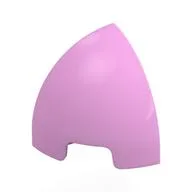 Brick Round Curved 1 x 1 x 1 Quarter Dome, Bright Pink