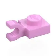Plate Special 1 x 1 with Clip Horizontal [Thick Open O Clip], Bright Pink