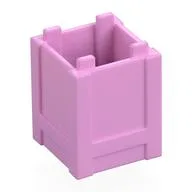 Container Box 2 x 2 x 2 - Top Opening, Bright Pink
