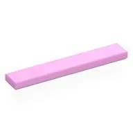 Tile 1 x 6 with Groove, Bright Pink