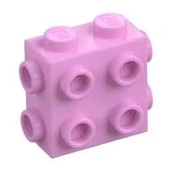Brick Special 1 x 2 x 1 2/3 with 8 Studs on 3 Sides, Bright Pink