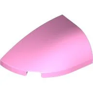 Brick Round, Curved Double 3 x 2 Beveled with Stud Notch Left, Bright Pink