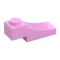 Brick Curved, 3 x 1 with 1/3 Inverted Cutout, Bright Pink