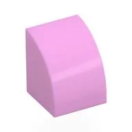 Brick Curved 1 x 1, Bright Pink
