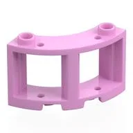Window Round 3 x 3 x 2, Bright Pink