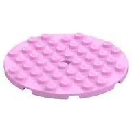 Plate Round 8 x 8, Bright Pink