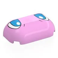 Brick Round, Curved Triple 2 x 4, No Studs with Dark Azure/White Eyes Print, Bright Pink