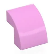Brick Curved 2 x 2 x 1 2/3, Bright Pink