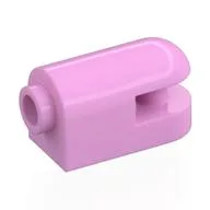 Brick Round, Curved 1 x 2 with Side Stud, Bar, Bright Pink