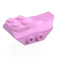 Brick Special 2 x 5 with Slope, Studs on Side, Bright Pink