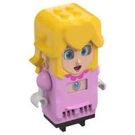 Hub, Princess Peach with 4 Top Studs and LCD Screens for Eyes and Chest, Bright Pink