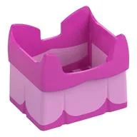 Nintendo Figure, Dress, with Internal Prongs for Princess Peach, Bright Pink