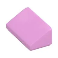 Brick Sloped 30° 1 x 2 x 2/3, Bright Pink