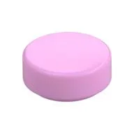 Tile Round 1 x 1, Bright Pink