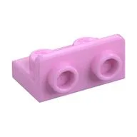 Bracket 1 x 2 - 1 x 2 Inverted, Bright Pink