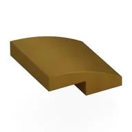 Brick Curved 2 x 2 x 2/3, Pearl Gold