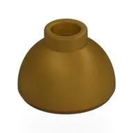 Brick Round 1.5 x 1.5 Dome Top [Plain], Pearl Gold