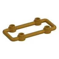 Lattice 3 x 6 Module with Studs, Pearl Gold