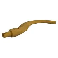 Plant / Animal Body Part, Tree / Branch / Tail / Appendage Bladed with Pin, Pearl Gold